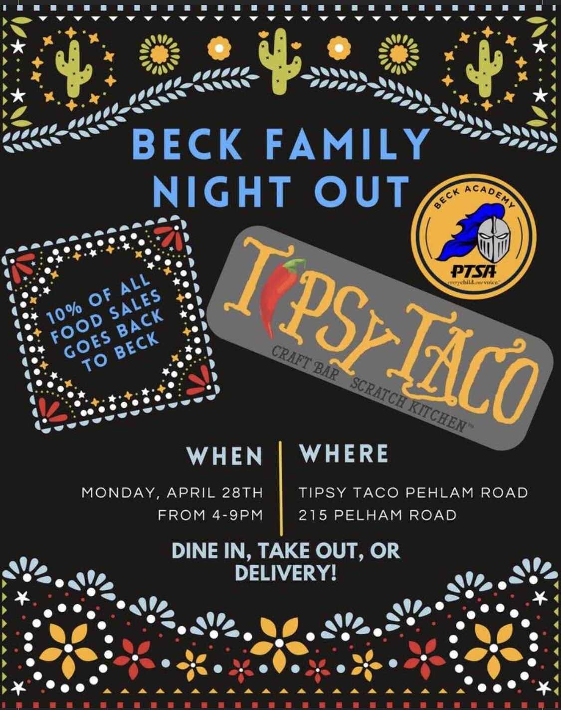 Tipsy Taco Spirit Night